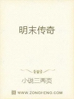 《明末传奇》小说封面