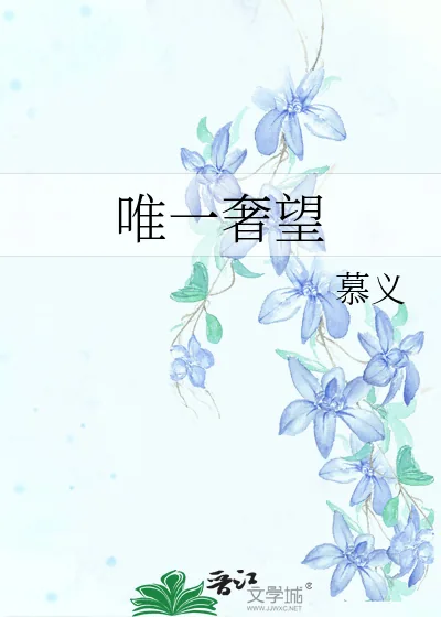 《唯一奢望》小说封面