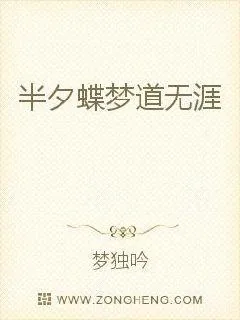 《半夕蝶梦道无涯》小说封面