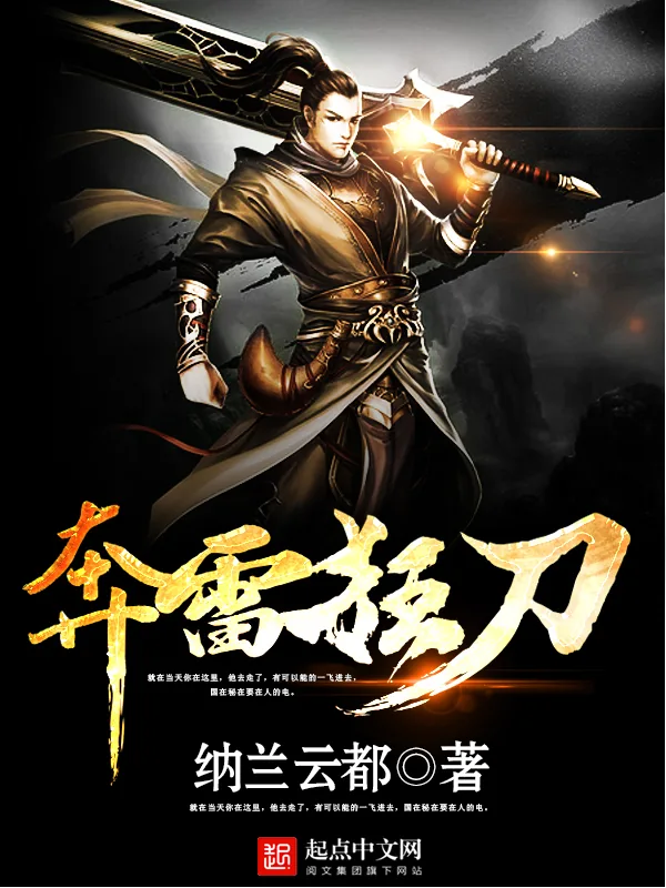 《奔雷狂刀》小说封面